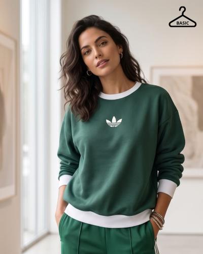 Buzo Adidas Algodon Frisa Retro Combinado - Miniatura 7