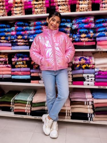 Puffer con Piel Tornasolado