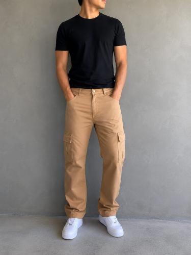 Pantalon Cargo Gabardina