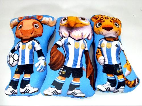 Pack X3 Peluches Polar Soft  Mazcota Mundial 40cm - Miniatura 2