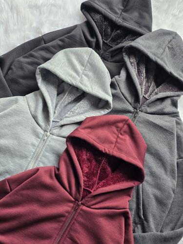 Campera Jersey con Piel - Miniatura 2