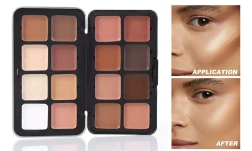 Paleta Contorno Corrector Rubores Cremoso Profesional Laurenza