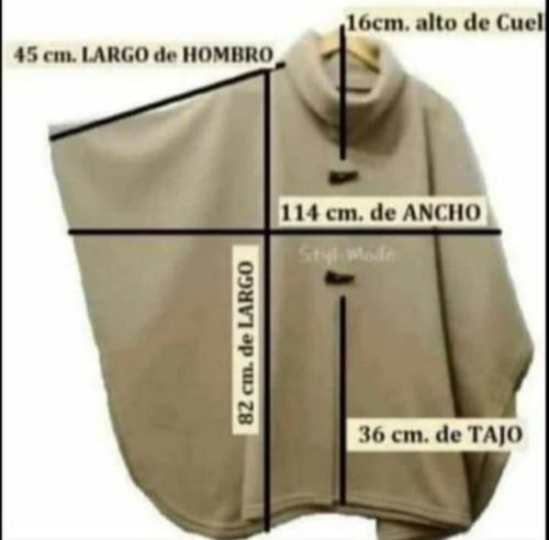 Poncho Polar Boton - Miniatura 7