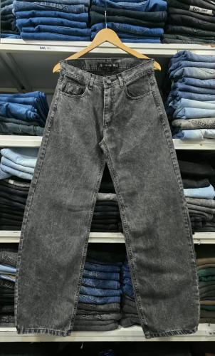 Pantalón Baggy Liso Gris Nevado Claro