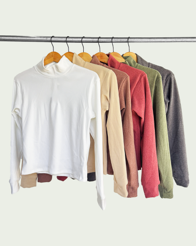 Top Mangas Largas Darlon Rib Media Polera - Miniatura 2
