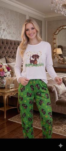 Pijama Largo , Remera Larga - Miniatura 7