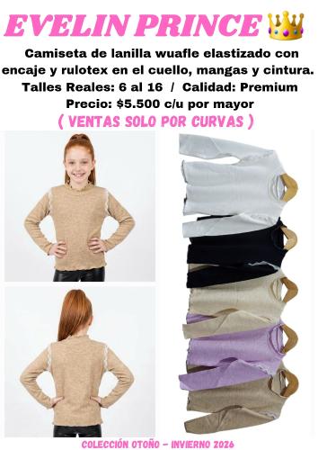 Camiseta con Encaje y Rulotex