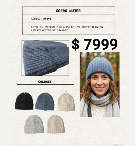 Gorro Mujer