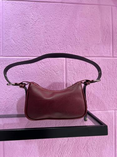 Cartera Mini Bag Baguette Bordo - Miniatura 2