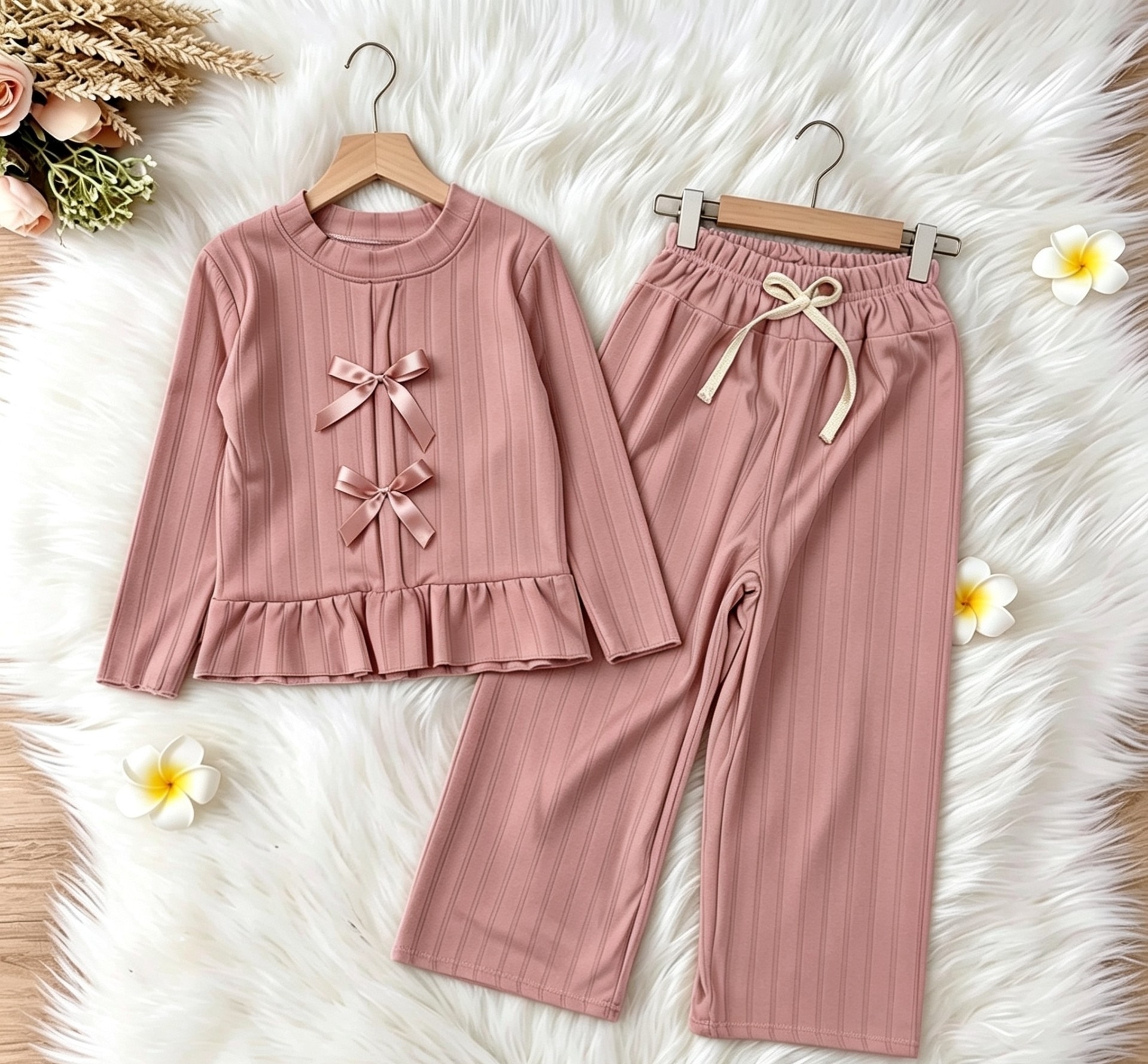 Conjunto Coquette Nena Darlon Morley Frizado Elastizado - Imagen 3