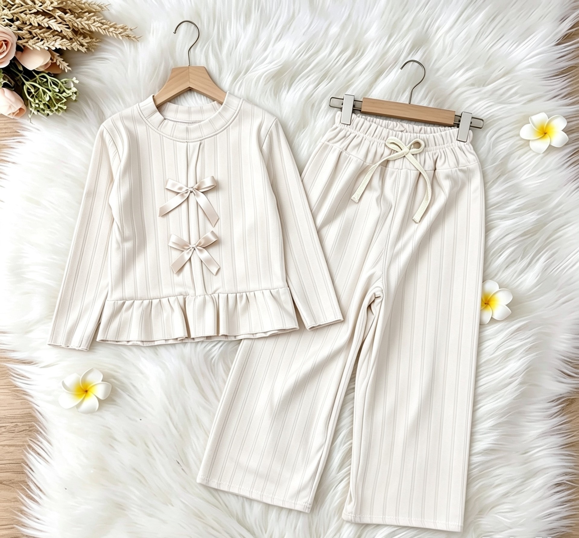 Conjunto Coquette Nena Darlon Morley Frizado Elastizado - Imagen 5