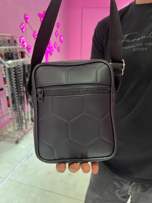 Morral Hombre Eco Cuero  Pelota Cierre Diente de Perro
