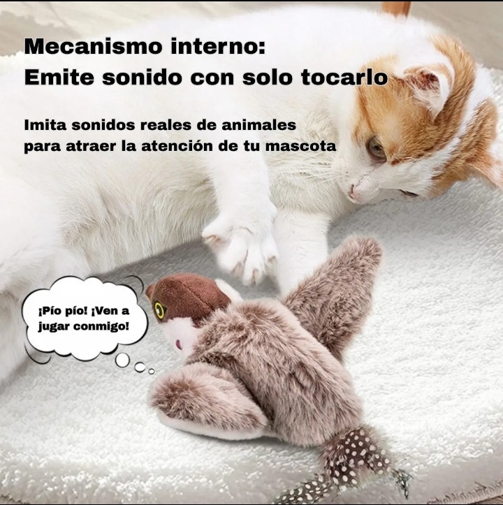 Pajarito Interactivo Gatos Simula Volar!!! - Imagen 3