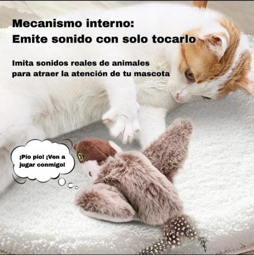 Pajarito Interactivo Gatos Simula Volar!!! - Miniatura 3