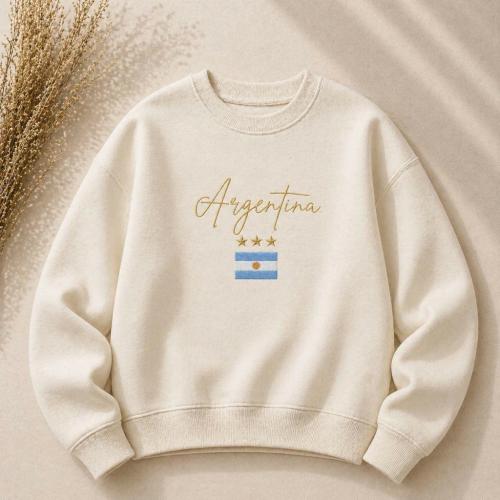 Buzo Estampado Argentina Estrellas