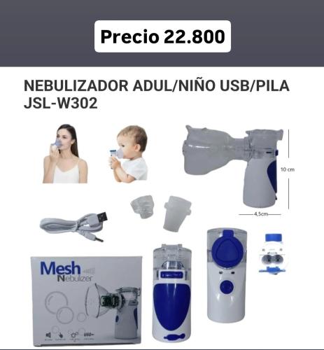 Nebulizador Portátil a Pila y Recargable Usb