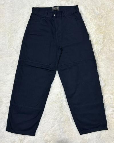 Baggy de Hombre / Negro Liso / con Recorte