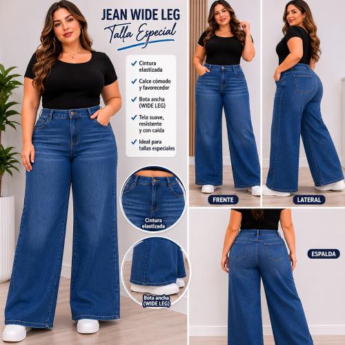 Jeans Wilde Leg Talles Especiales