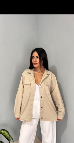 Camisaco Liso Beige