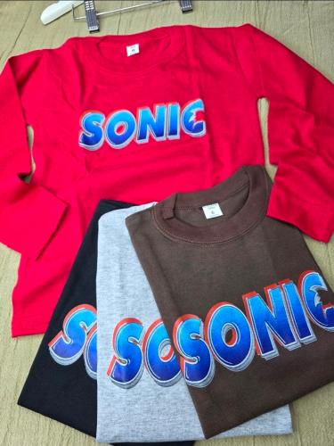 Camiseta Doble Estampado-sonic