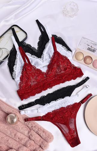 Super Promo! Conjunto Triangulito sin Soft con Colaless Puntilla -sexy Lali - Miniatura 2