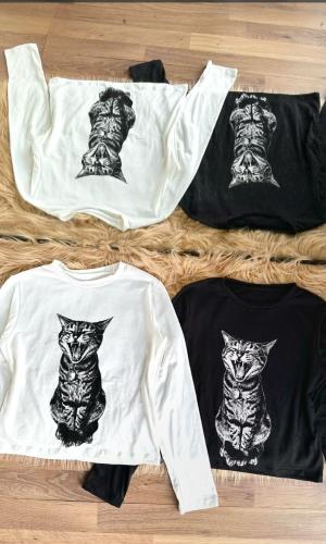 Camiseta Gatito Modal Soft