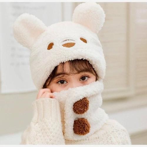 Pasamontañas Infantiles de Osito Importados de Peluche