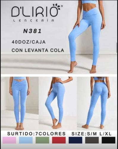Calza Cintura Cruzada Efecto Push Up