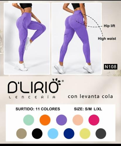 Calza  Efecto Push Up Color Liso
