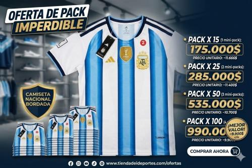 Camisetas de Argentina Bordadas