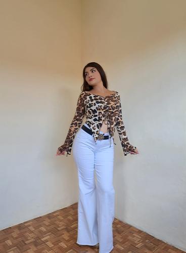 Art.5179 Remera Manga Larga Animal Print