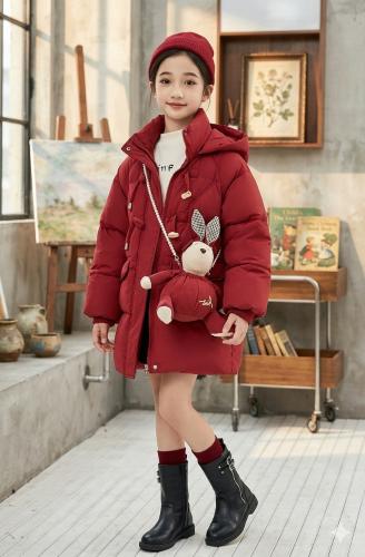 Camperas de Niña con Cartera con Cartera