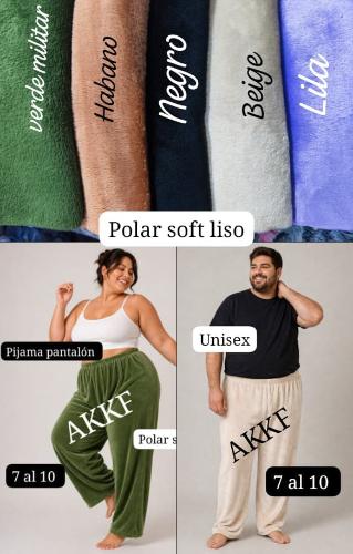 Pijama Pantalón Polar Soft Liso - Miniatura 2