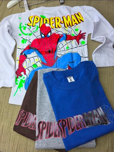 Camiseta Doble Estampado-spiderman