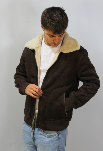 Campera de Gamuza con Corderoy