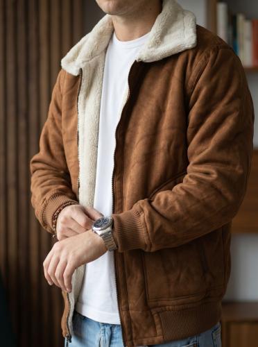 Campera de Gamuza con Corderoy - Miniatura 2