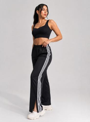 Pantalón con Tres Líneas Lycra Frizada - Miniatura 2