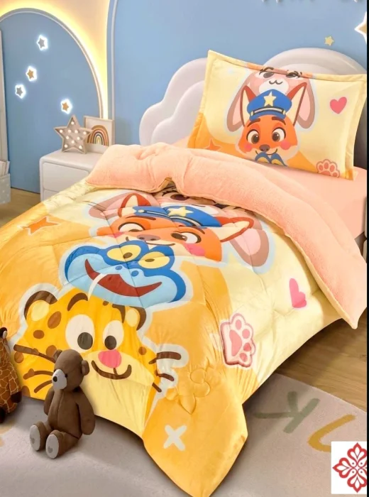 Acolchado Infantil 3d + Funda con Corderito Twin