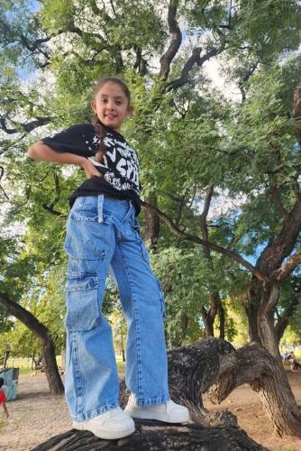 Jean Cargo para Niñas Azul con Bolsillos | 06 - Miniatura 1