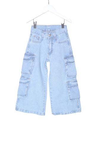 Jean Cargo para Niñas Azul con Bolsillos | 06 - Miniatura 2