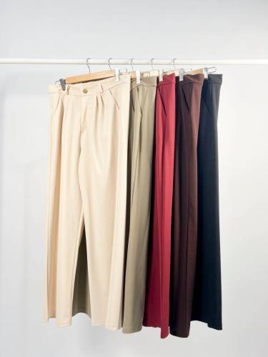 Pantalon Crep Recto con Pinza