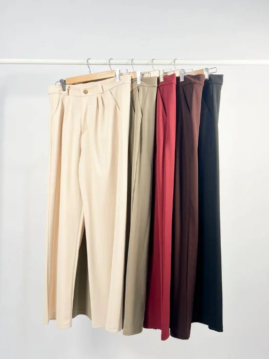 Pantalon Crep Recto con Pinza