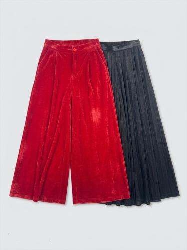 Pantalon Wide Terciopelo