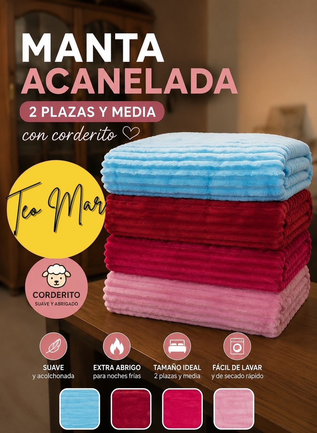 Mantas Acaneladas - Imagen 3