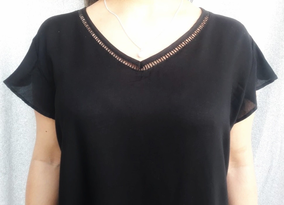 Blusa de Fibrana C Puntilla - Imagen 2