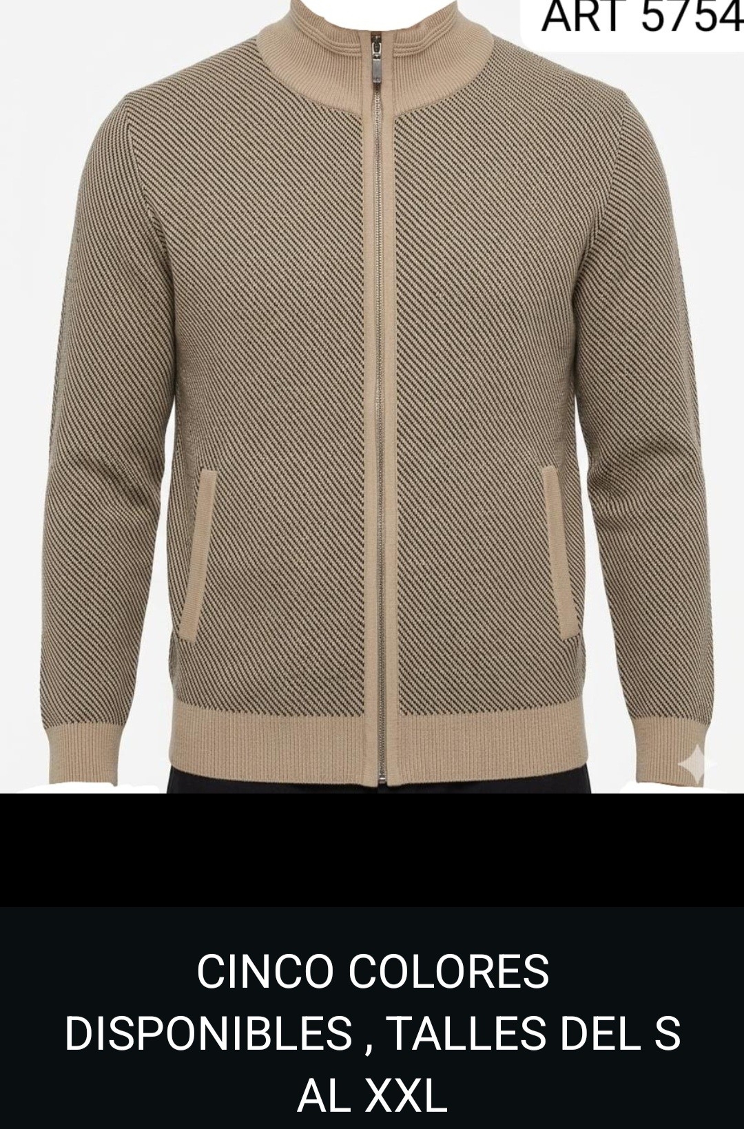 Campera con Piel y Bolsillo por Pedido - Imagen 1