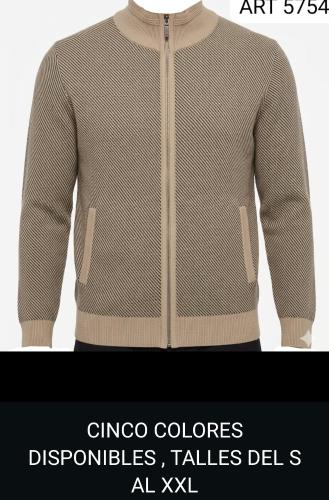 Campera  con Piel y Bolsillo por Pedido