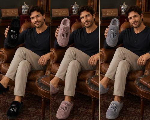 Pantufla Air Super Hombre Importado - Miniatura 2
