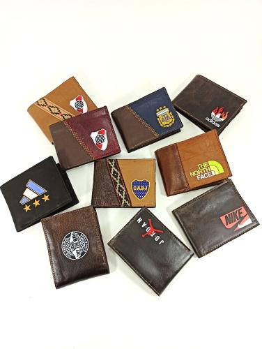 Billeteras 100% Cuero Vacuno con Logos - Miniatura 2