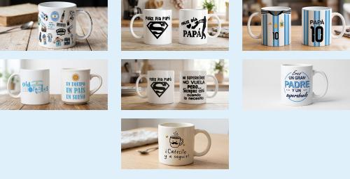 Tazas Ceramica Día del Padre Argentina - Miniatura 2